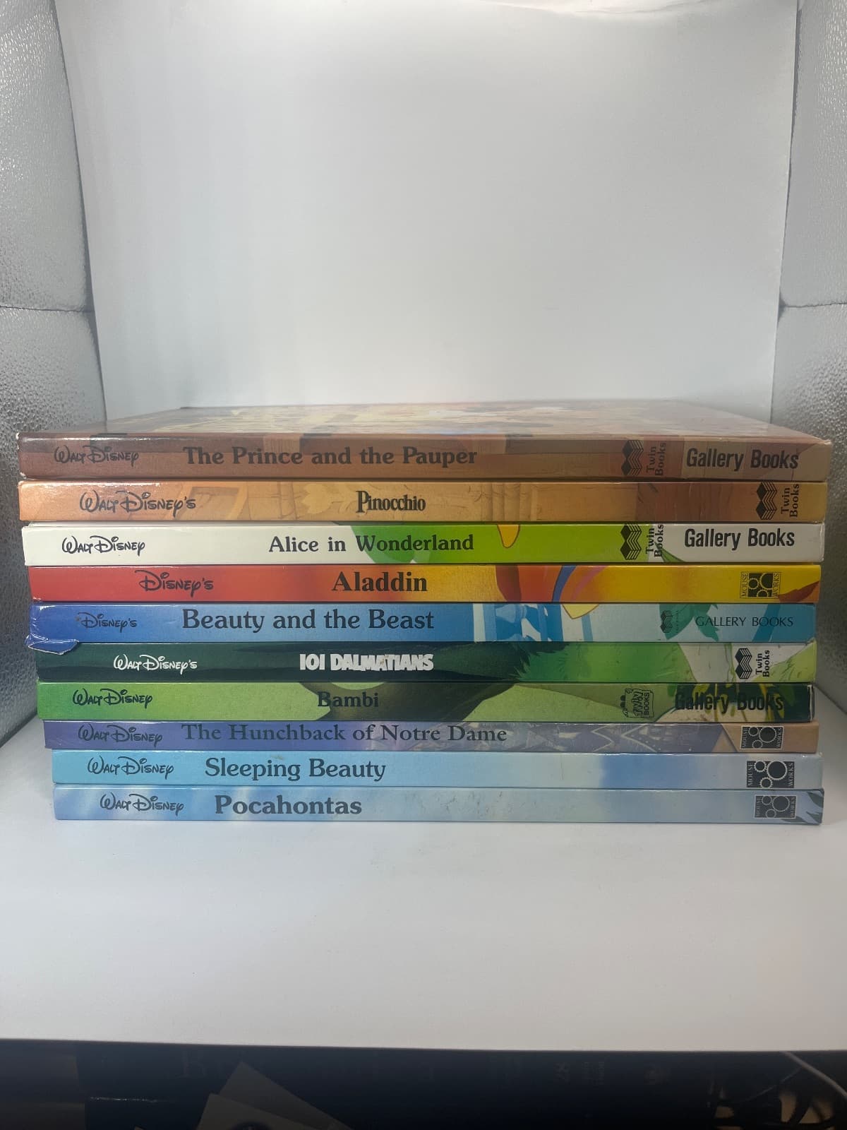 Lot of 10 Walt Disney Books - Gallery Twin Mouse Works by Various - front cover