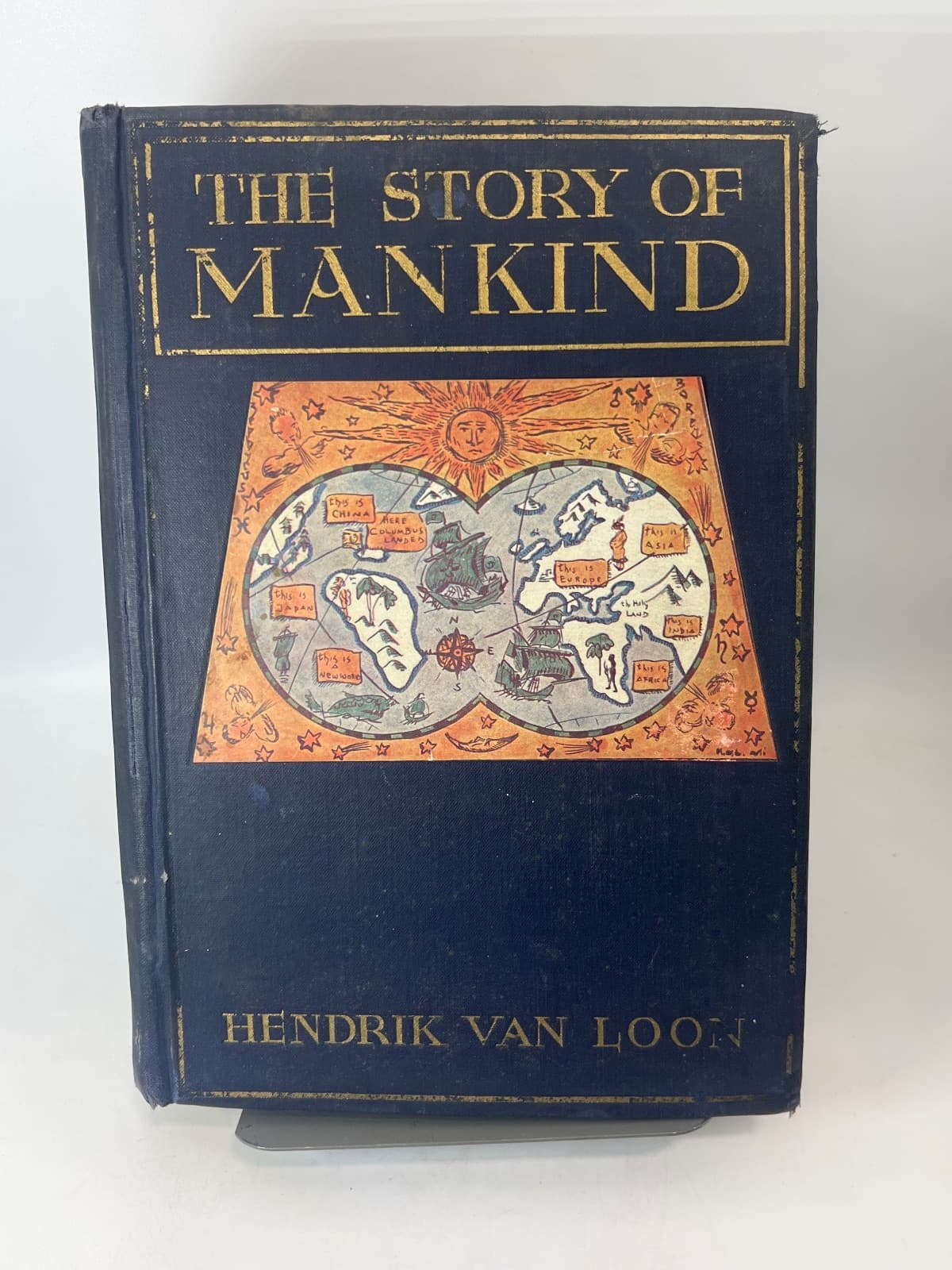 The Story of Mankind - Seventh Printing by Hendrik Van Loon - front cover