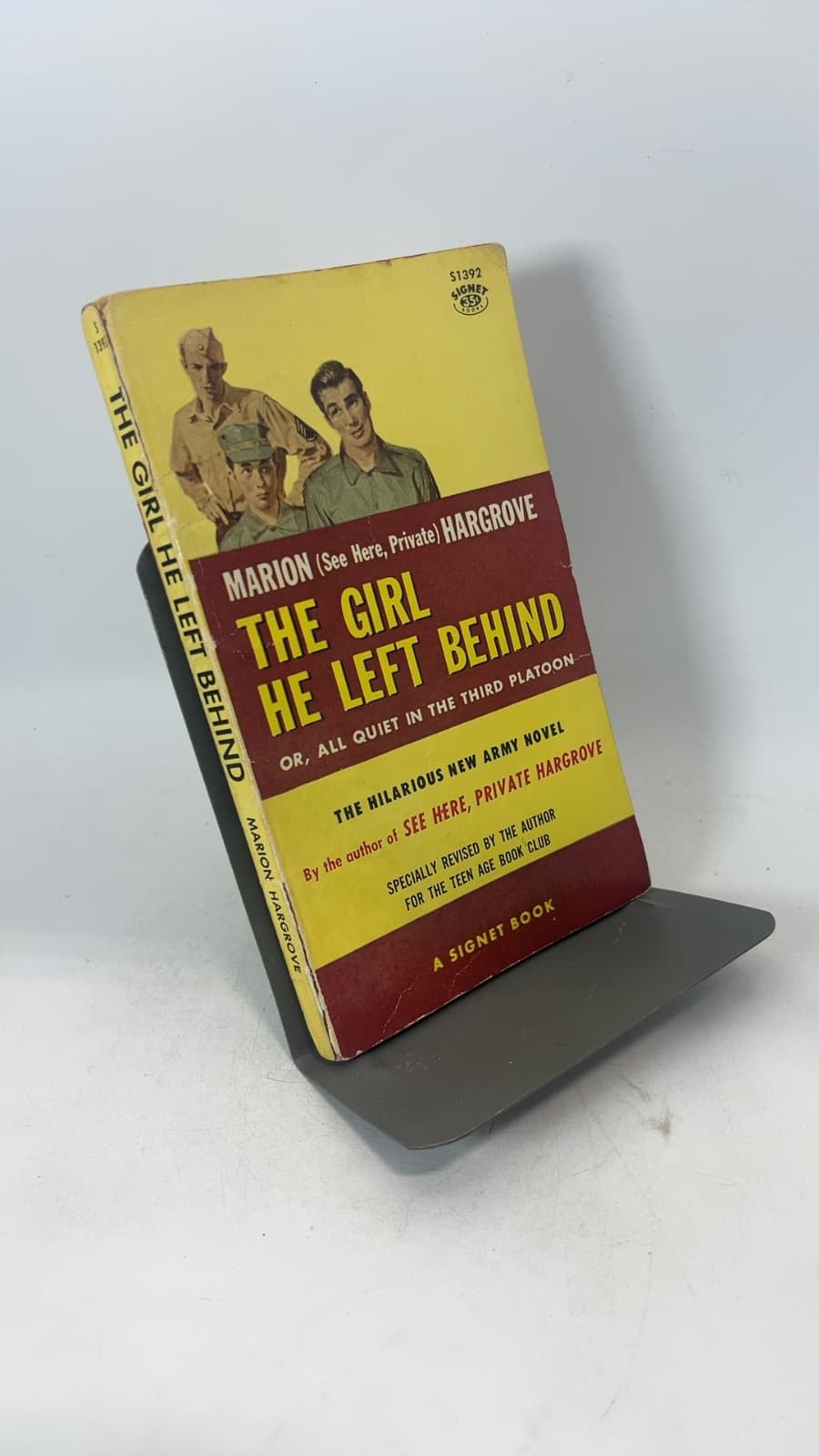 The Girl He Left Behind or All Quiet in the Third Platoon by Marion Hargrove - front cover