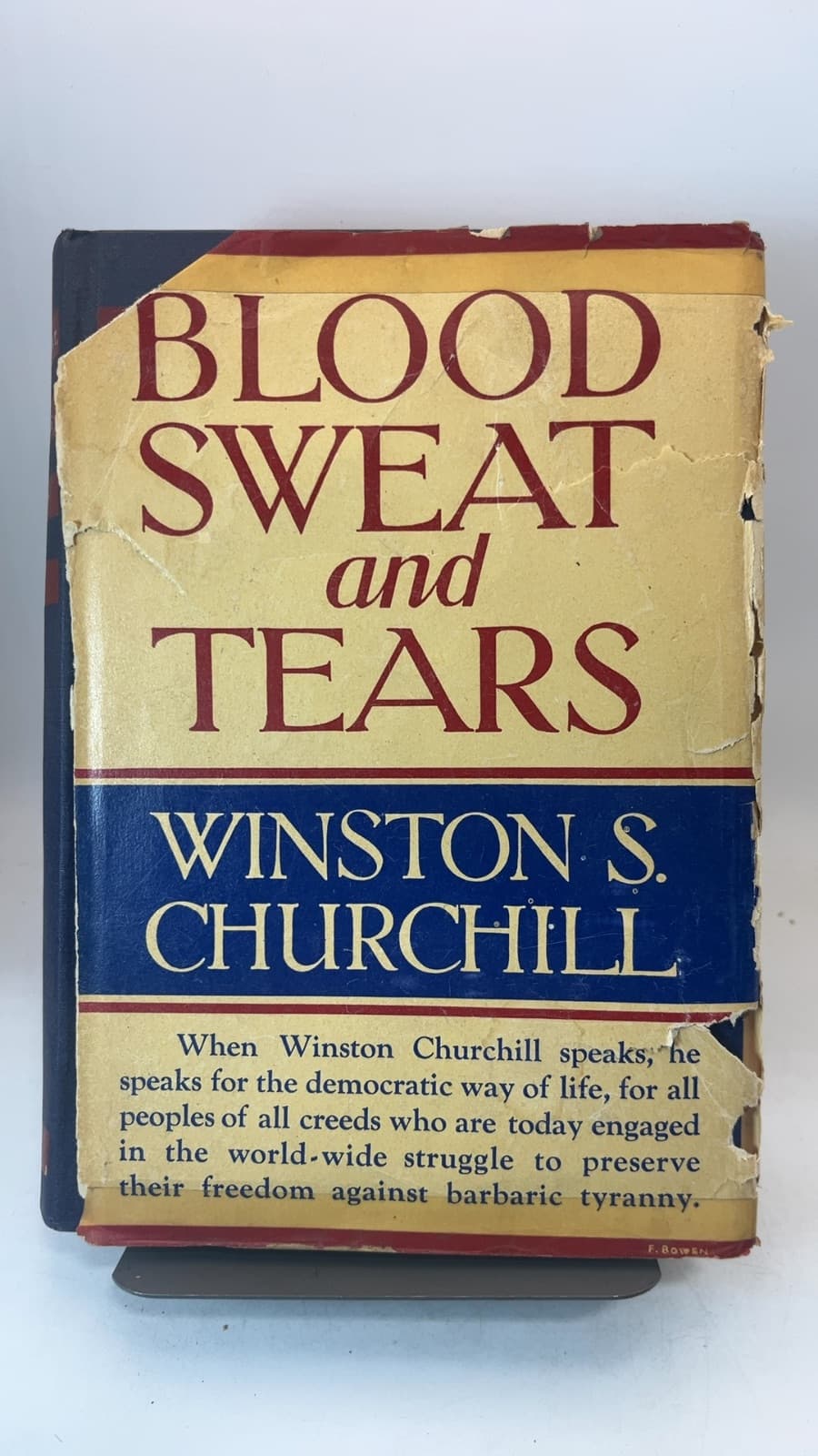 Blood, Sweat, and Tears by The Rt. Hon. Winston S. Churchill C.H., M.P. - front cover