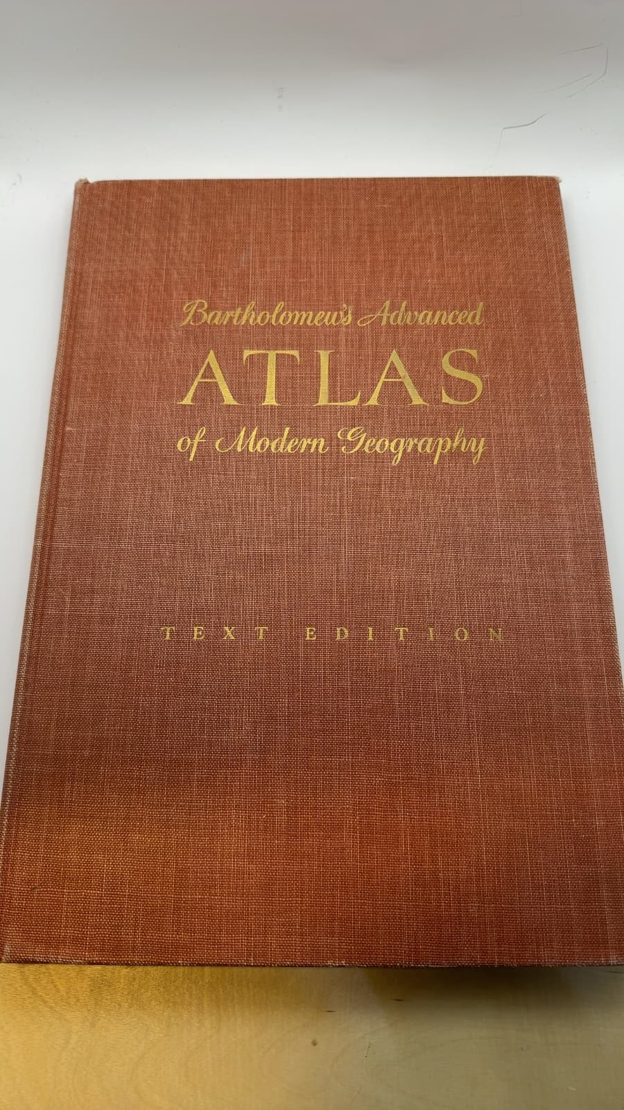 The Advanced Atlas of Modern Geography by John Bartholomew, M.C. - front cover