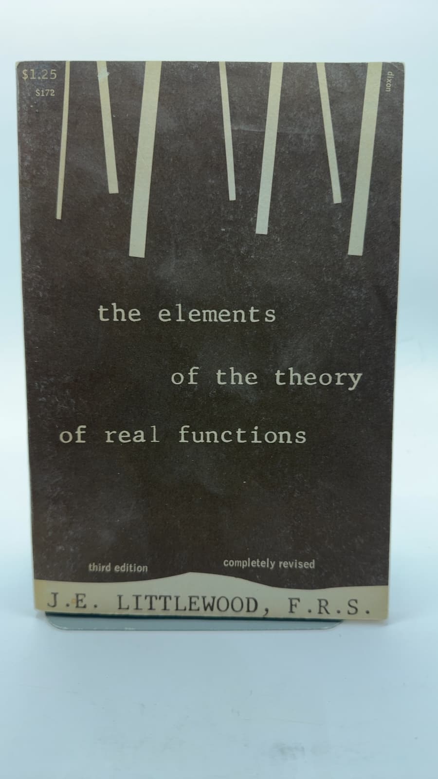 the elements of the theory of real functions by J.E. Littlewood, F.R.S. - front cover