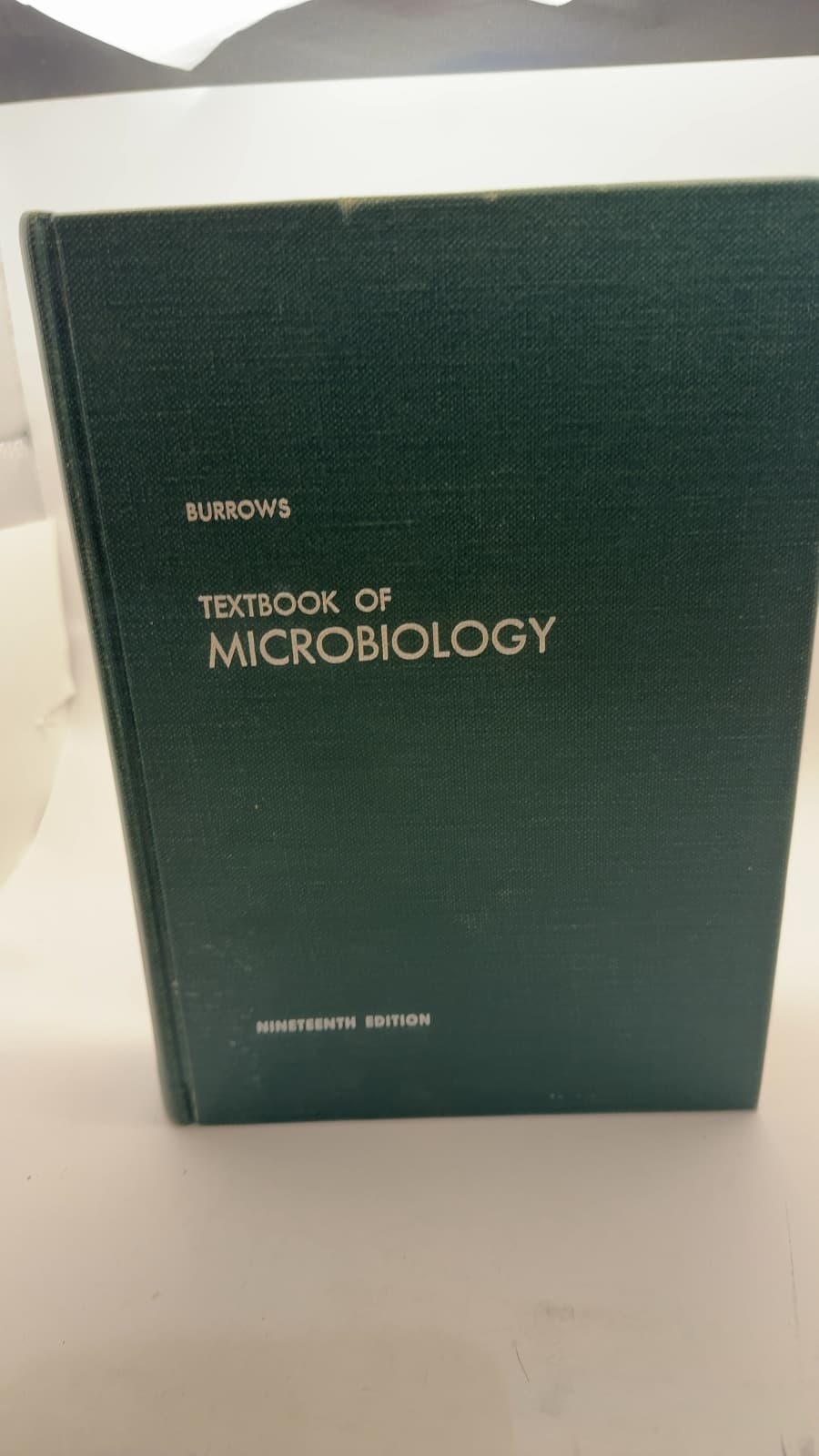 Textbook of Microbiology by William Burrows, Ph.D. - front cover