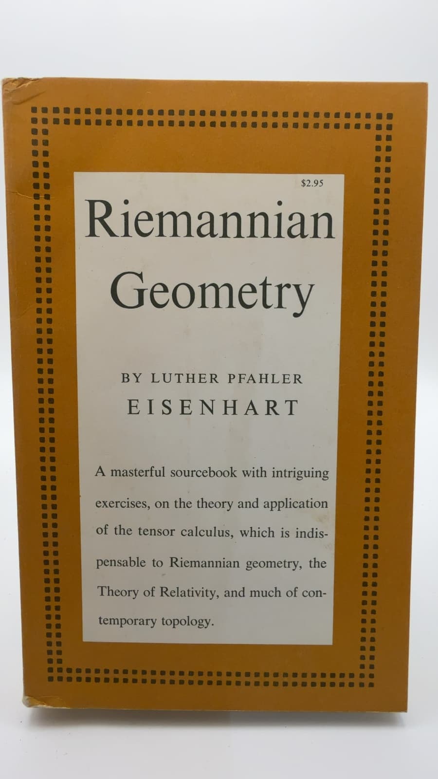 Riemannian Geometry by Luther Pfahler Eisenhart - front cover