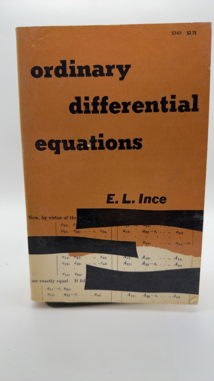 Ordinary Differential Equations by E. L. Ince - front cover