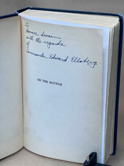 On the Bottom [Hardcover] Commander Edward Ellsberg 1938 Inscribed - Image 4