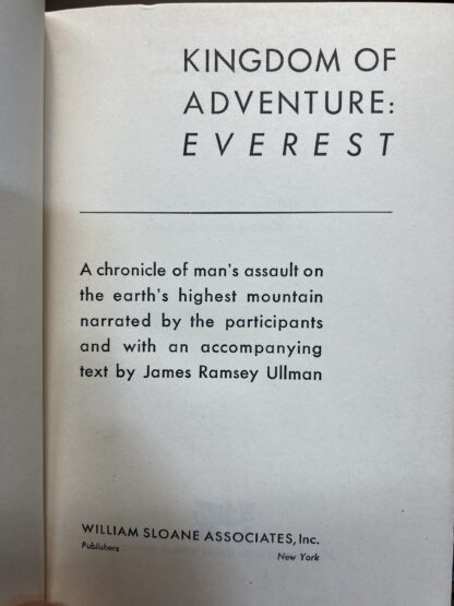Kingdom of Adventure: Everest [Hardcover] James Ramsey Ullman - Image 3