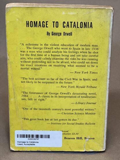 Homage to Catalonia [Paperback] George Orwell - Image 2