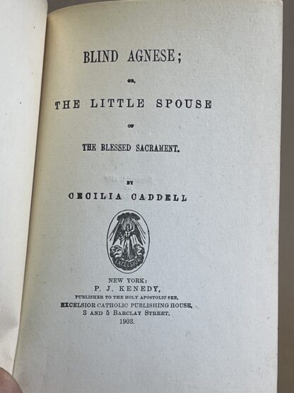 Blind Agnese [hardcover] Cecilia Caddell - Image 3