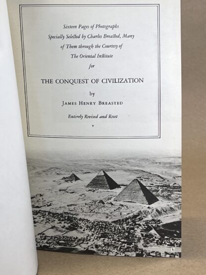 The Conquest of Civilization [hardcover] James Henry Breasted - Image 3