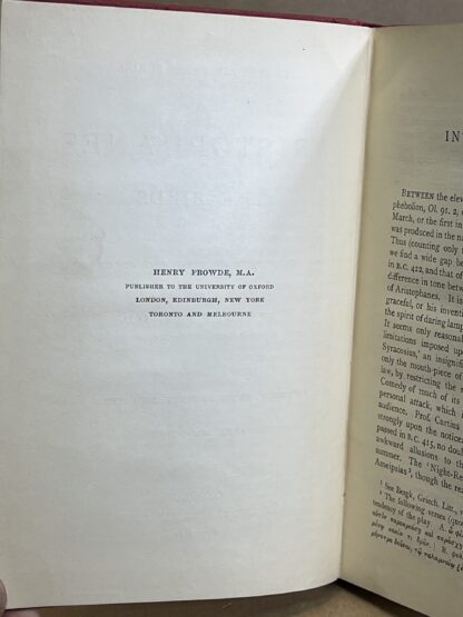 Aristophanes: The Birds [hardcover] W. W. Merry - Image 4