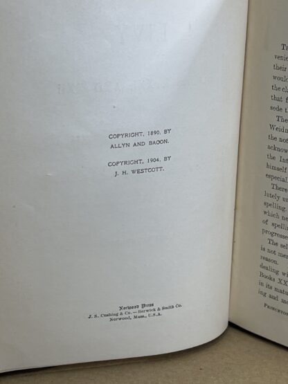 Westcott's Livy [Hardcover] J. H. Westcott - Image 4