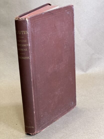 Plautus: Captivi, Trinummus, et Rudens [Hardcover] C. S. Harrington - Image 5