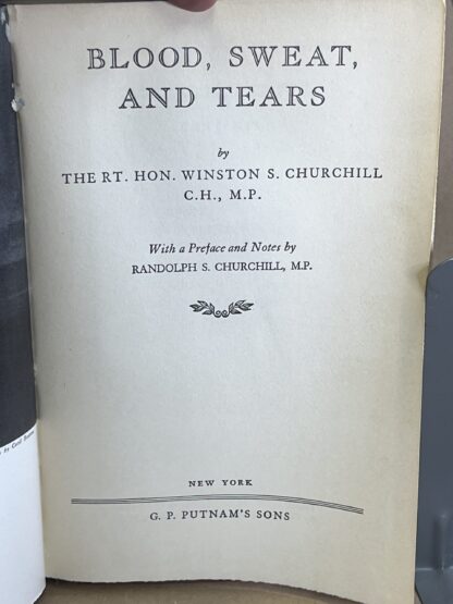 Blood, Sweat, and Tears [Hardcover] Winston S. Churchill - Image 3