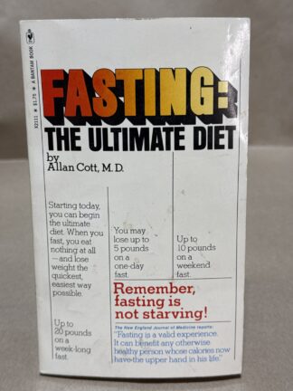 Fasting: The Ultimate Diet [Mass Market Paperback] Allan Cott