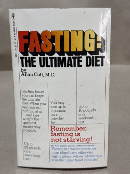Fasting: The Ultimate Diet [Mass Market Paperback] Allan Cott