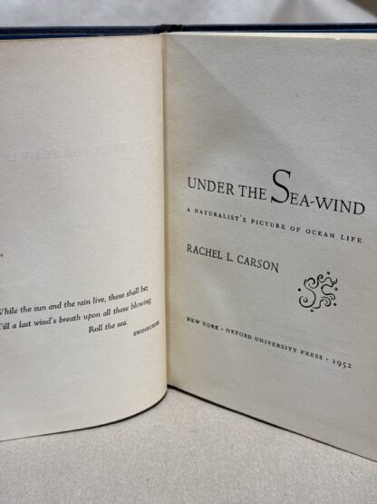 Under the Sea-wind - A Naturalist's Picture of Ocean Life [Hardcover] Carson, Rachel L. - Image 3