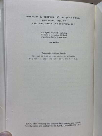 Appointment in Samarra [Hardcover] O'Hara, John - Image 4