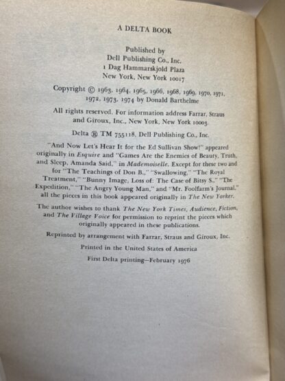 Guilty Pleasures [Paperback] Barthelme, Donald - Image 4