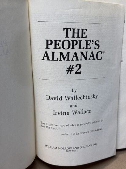 The People's Almanac #2 David Wallechinsky and Irving Wallace - Image 3