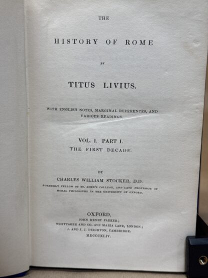 The History of Rome [hardcover] Titus Livius Translated and annotated by Charles William Stocker - Image 3