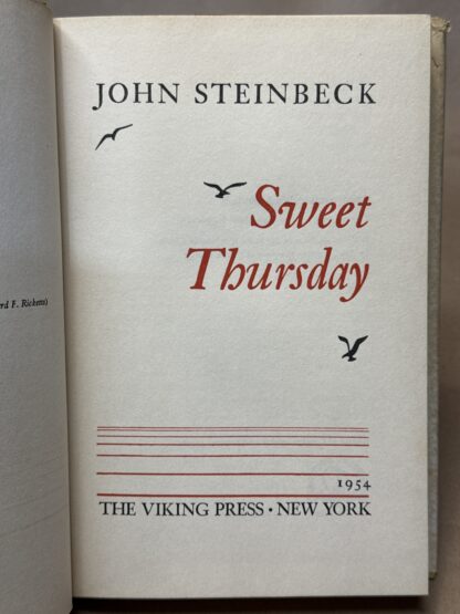 Sweet Thursday [Hardcover] by John Steinbeck - Image 3