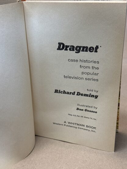 Dragnet - Whitman Books [hardcover] Richard Deming - Image 3