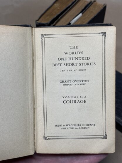 The World's One Hundred Best Short Stories - 5 volumes 1927 [Hardcover] Grant Overton - Image 3