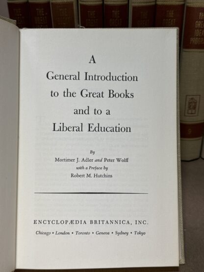 A General Introduction to the Great Books and to a Liberal Education 10 vols. [Hardcover] Mort Adler - Image 3