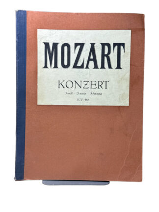 Konzert D moll für Klavier und Orchester [Sheet Music] W. A. Mozart - Cover