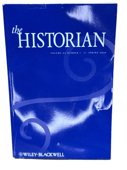 The Historian Academic Journal Volume 72, Number 1 Spring 2010 - Cover