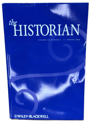 The Historian Academic Journal Volume 72, Number 1 Spring 2010 - Cover