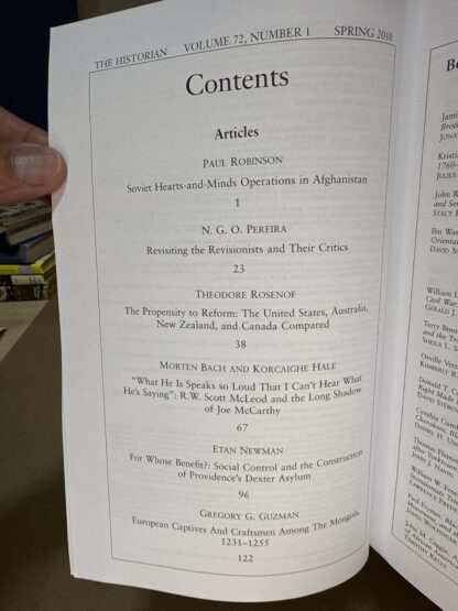 The Historian Academic Journal Volume 72, Number 1 Spring 2010 - Image 2