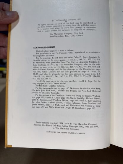 Our Free Nation Teacher's Edition [Hardcover] Edna McGuire 1961 Textbook - Image 3