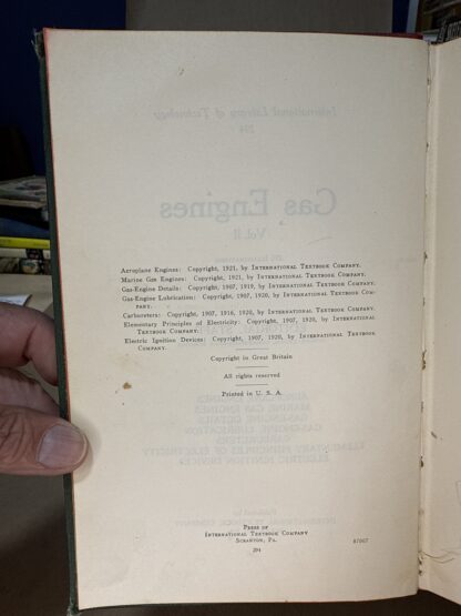 Gas Engines Vol. II [Hardcover] 1925 Intl. Correspondence Schools - Image 3