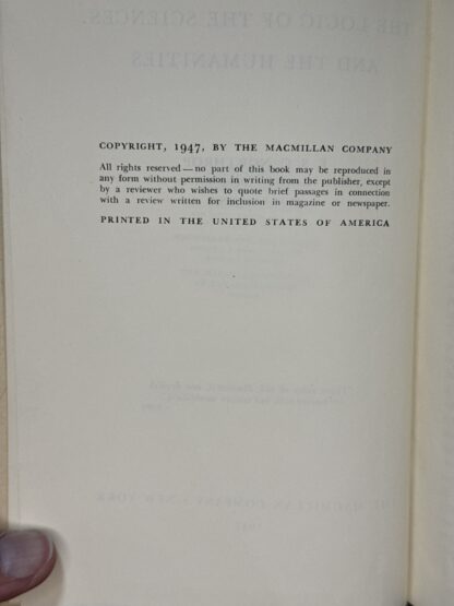 The Logic of the Sciences and the Humanities [Hardcover] F. S. C. Northrop - Image 3