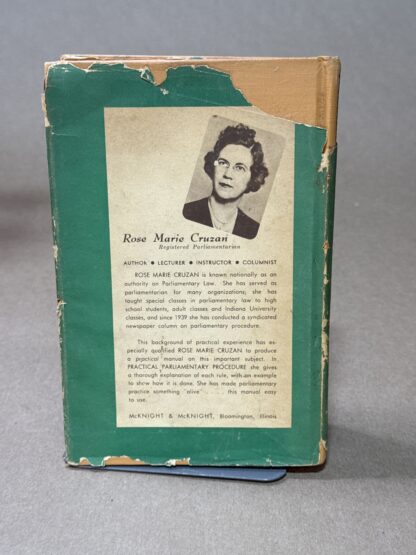 Practical Parliamentary Procedure [Hardcover] Rose Marie Cruzan 1947 - Image 5