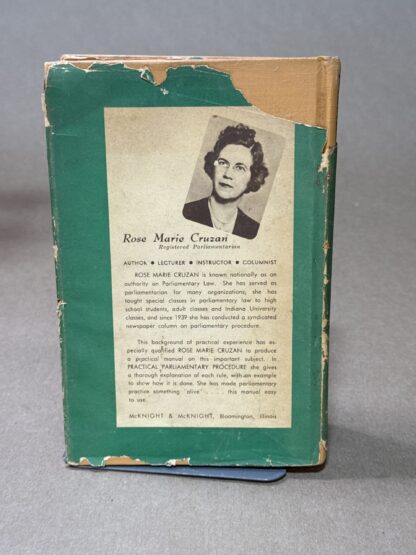 Practical Parliamentary Procedure [Hardcover] Rose Marie Cruzan 1947 - Image 5