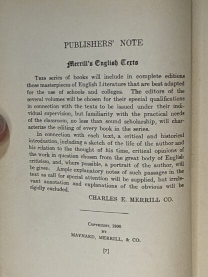 Joan of Arc and The English Mail Coach [Hardcover] Thomas De Quincey 1906 - Image 3