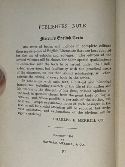 Joan of Arc and The English Mail Coach [Hardcover] Thomas De Quincey 1906 - Image 3