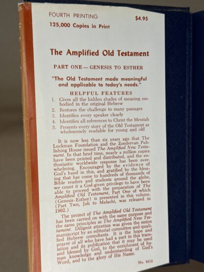 The Amplified Old Testament Part One - Genesis to Esther [Hardcover] - Image 6