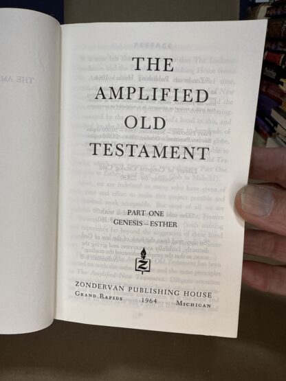 The Amplified Old Testament Part One - Genesis to Esther [Hardcover] - Image 2
