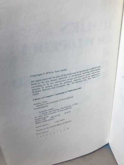 Ainslie's Encyclopedia of Thoroughbred Handicapping - Image 3