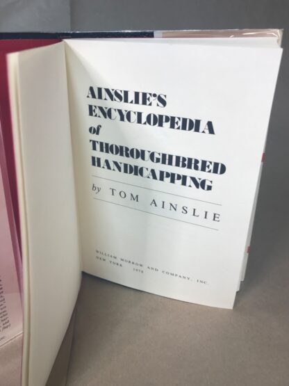 Ainslie's Encyclopedia of Thoroughbred Handicapping - Image 2
