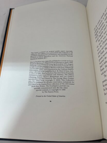 Heart of Darkness - Joseph Conrad - Easton Press(1980) - Image 3