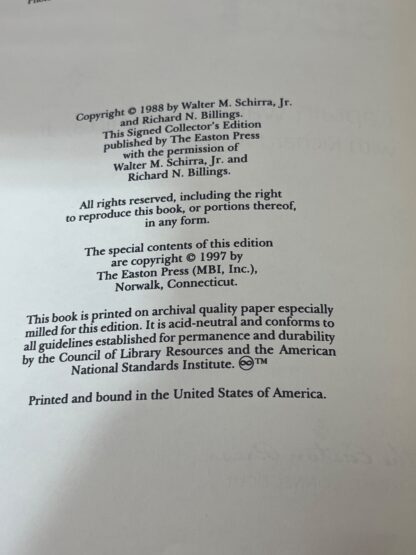 Schirra's Space - Easton Press - NOT SIGNED - Image 3