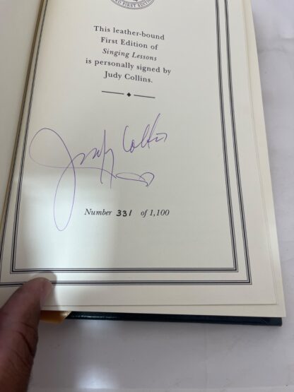 Singing Lessons - Judy Collins - Easton Press(1998) - Signed - Image 4
