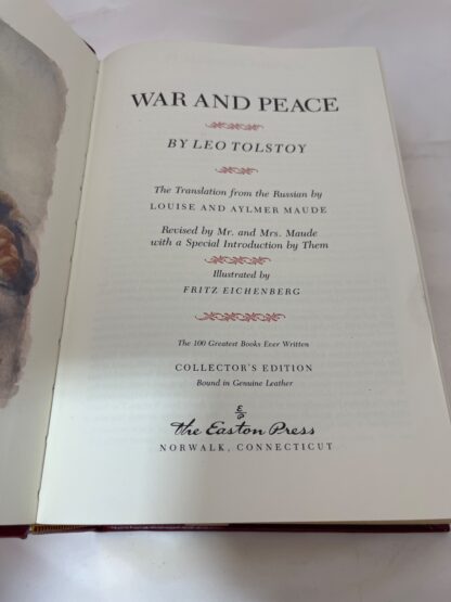 War and Peace - Tolstoy - Easton Press(1981) - Image 2