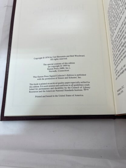 All the President's Men - Bernstein,Woodward - Easton Press - NO SIGNATURE - Image 3