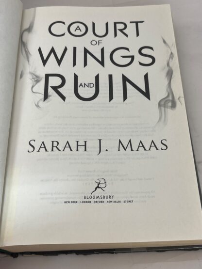 A Court of Wings and Ruin - Maas - Ex Library - 1st edition,1st printing Out of Print - Image 2